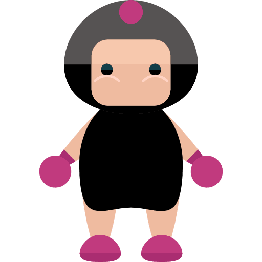 Wrestler characters sporty people icon