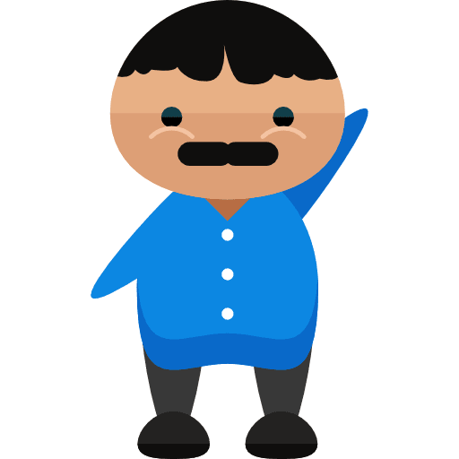 Man characters people moustache icon