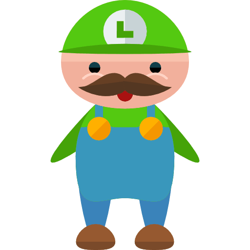 Plumber characters plumber man icon