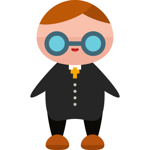 Priest people characters religion icon