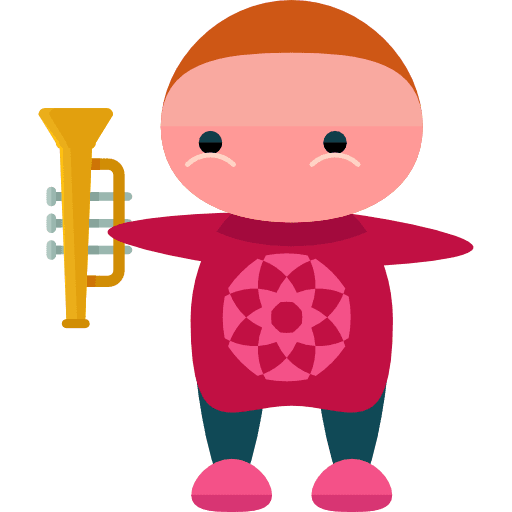 Trumpeter music and multimedia man trumpeter icon