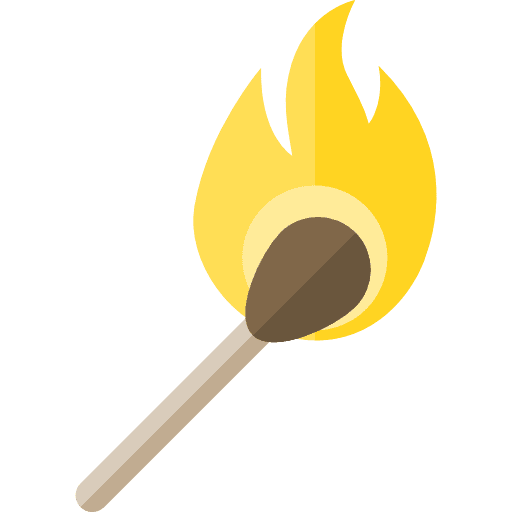 Matches miscellaneous fire energy icon