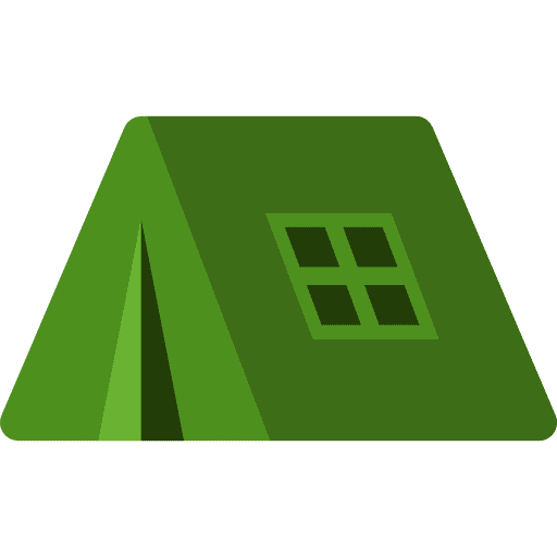 Tent forest woods tent icon