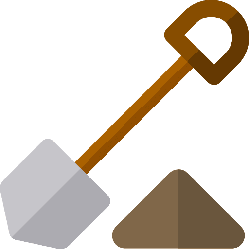Shovel tools and utensils home repair gardening icon