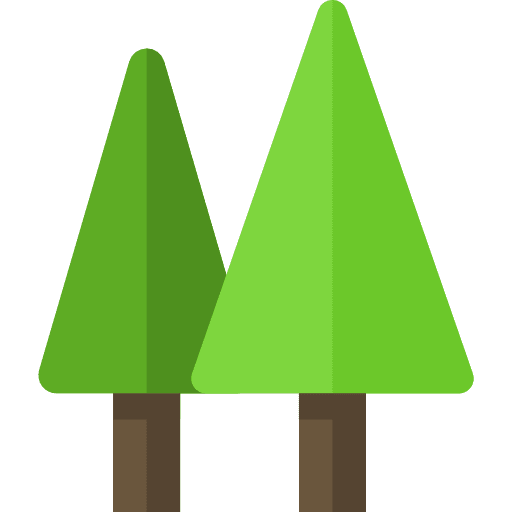 Woods trees forest landscape icon