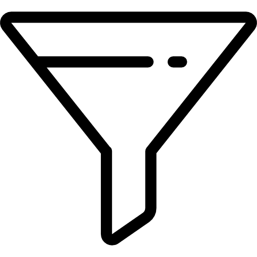 Filter filters funnel filtering icon