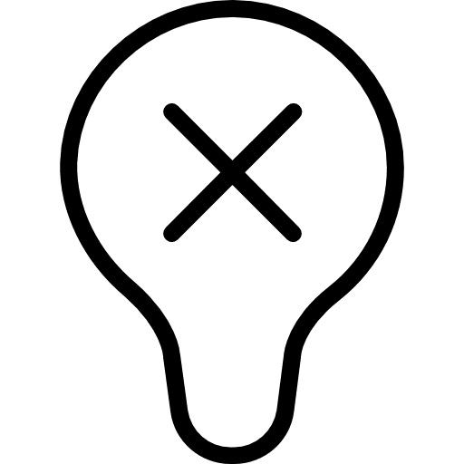 Light bulb technology light bulb illumination icon