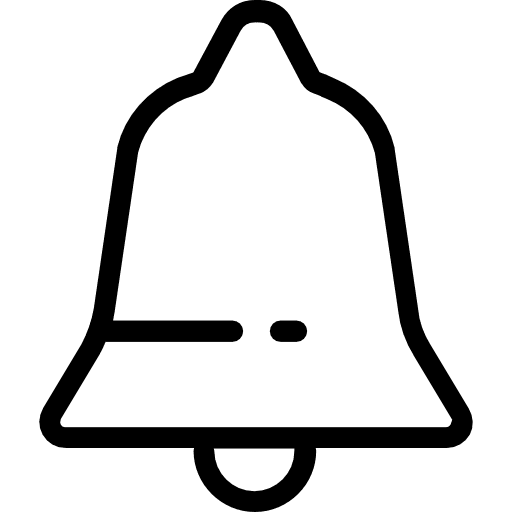 Bell alarm music bell icon