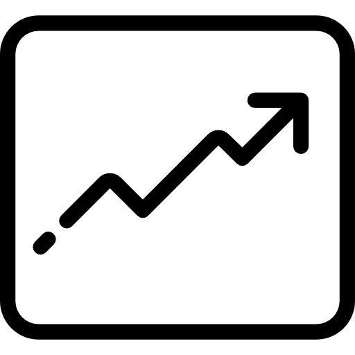 Profits graph profits business and finance icon