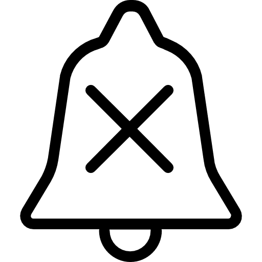 Alarm music tools and utensils alert icon