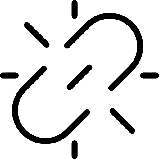 Broken link interface broken link tools and utensils icon