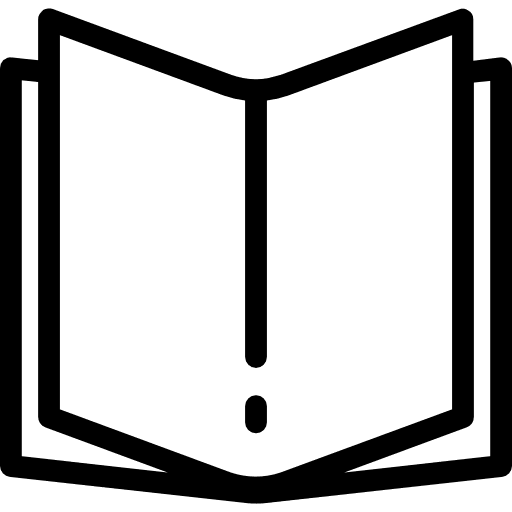 Open book library study literature icon