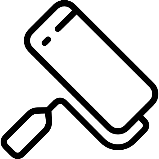 Paint roller improvement tools and utensils paint roller icon