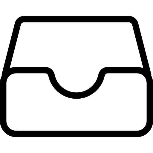 Inbox storage office material filing cabinet icon