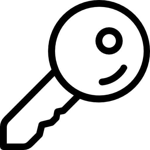Key door key tools and utensils passkey icon