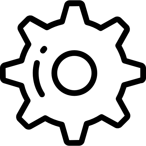 Settings tools and utensils configuration cogwheel icon