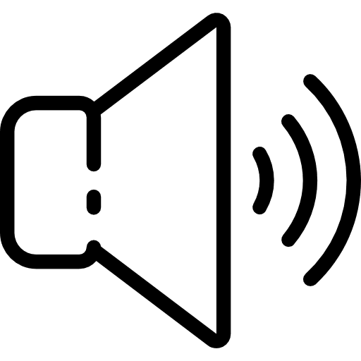 Speaker sound interface audio icon