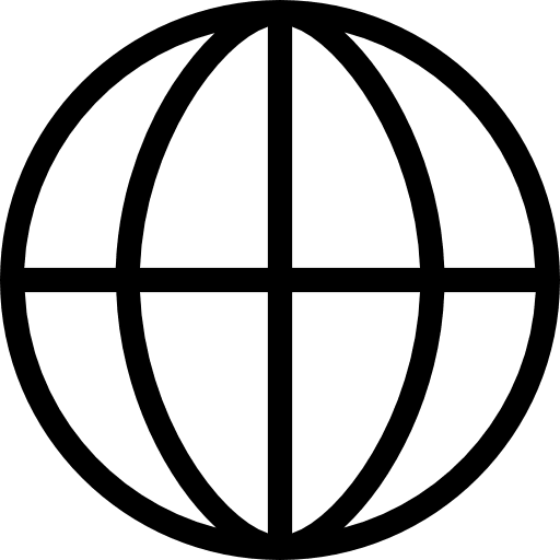 Worldwide earth globe earth grid globe grid icon