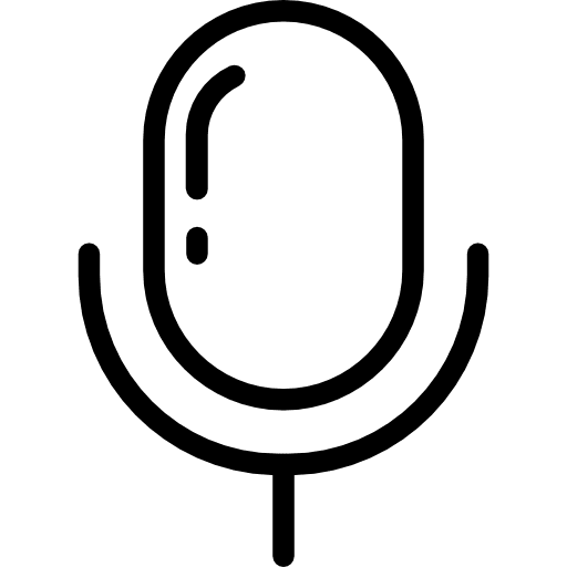 Microphone technology voice recording sound icon