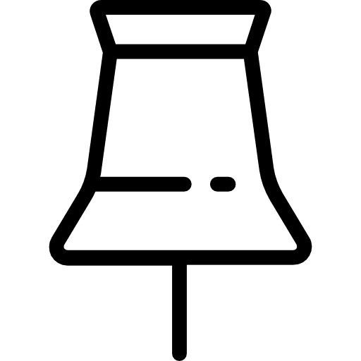 Push pin attachment push pin office material icon