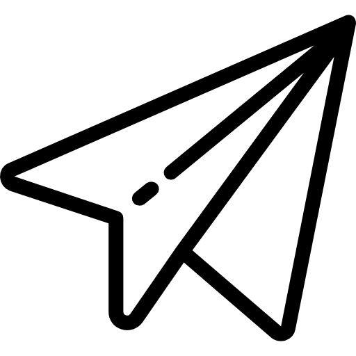 Send airplane paper send icon
