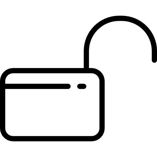 Unlocked unlocked tools and utensils lock icon