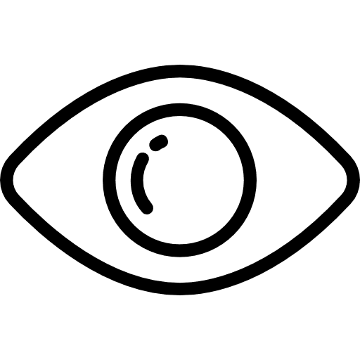 Visibility interface view eye icon