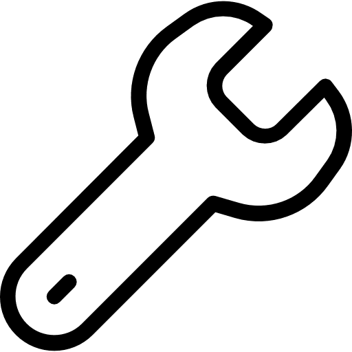 Wrench tools and utensils home repair garage icon