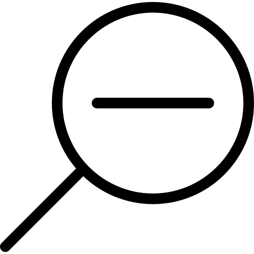 Zoom out magnifying glass zoom out search icon