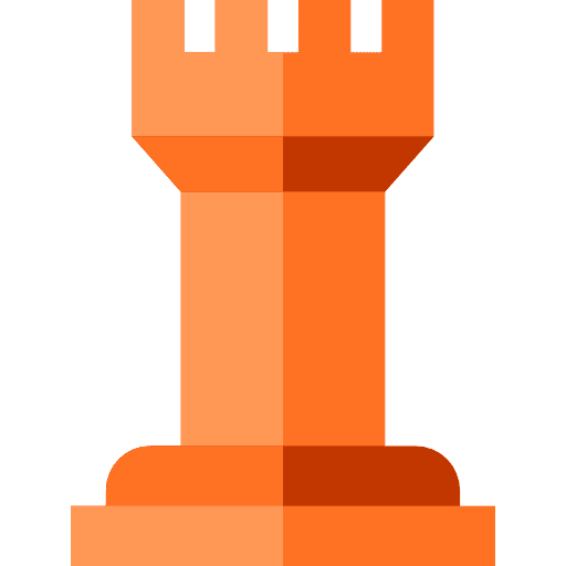 Chess strategy business and finance chess piece icon