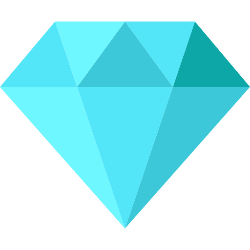 Diamond jewel business and finance precious stone icon