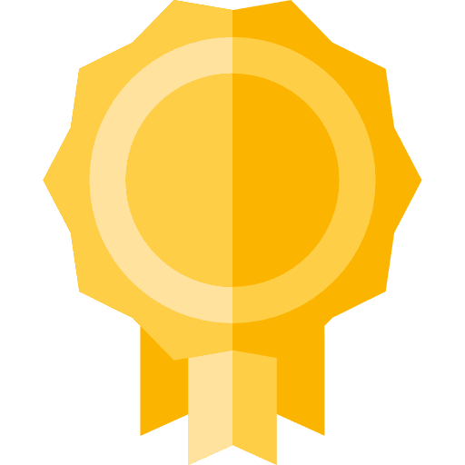 Medal insignia business and finance award icon