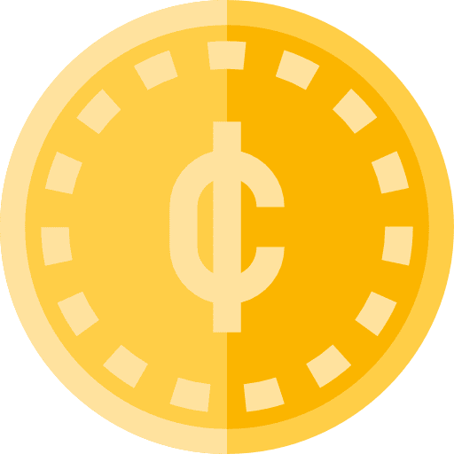 Coin business and finance cash money icon
