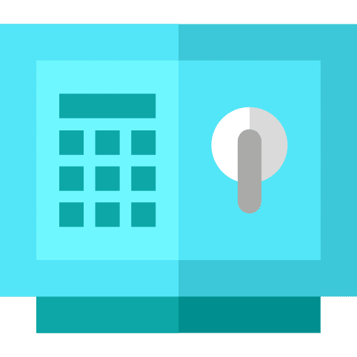 Safebox savings security tools and utensils icon