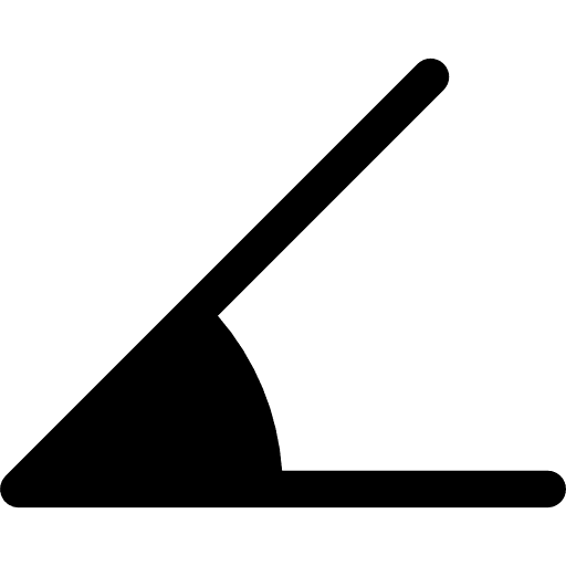 Angle maths angle education icon