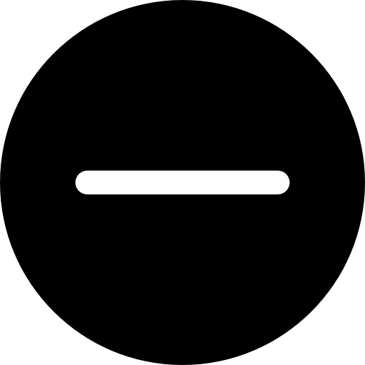 Minus shapes and symbols less maths icon