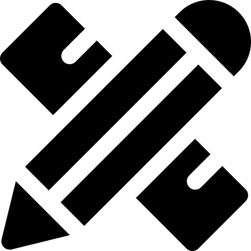 Pencil school material pencil writing tool icon