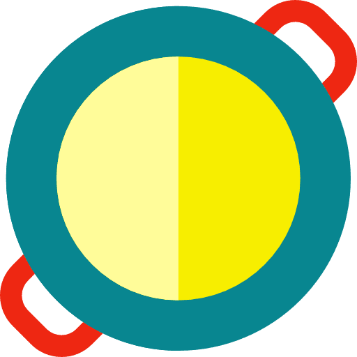 Paella spanish food vacations summertime icon