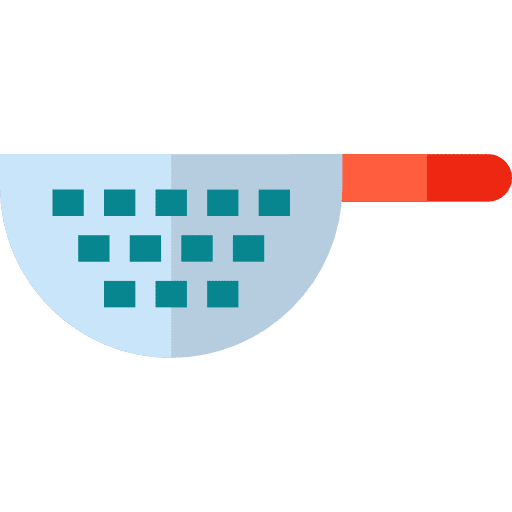 Strainer furniture and household strainer kitchenware icon