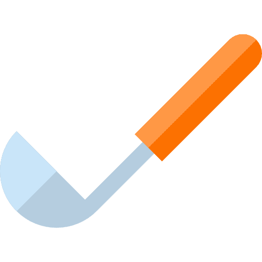Ladle food and restaurant soup ladle kitchenware icon