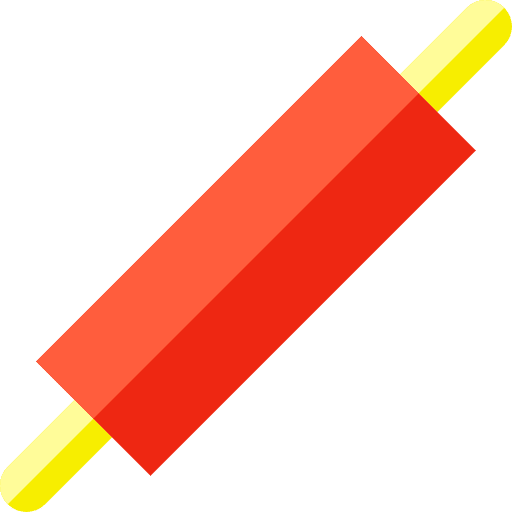 Rolling pin furniture and household kitchen tools tools and utensils icon