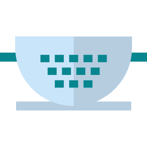 Strainer food tools and utensils kitchenware icon