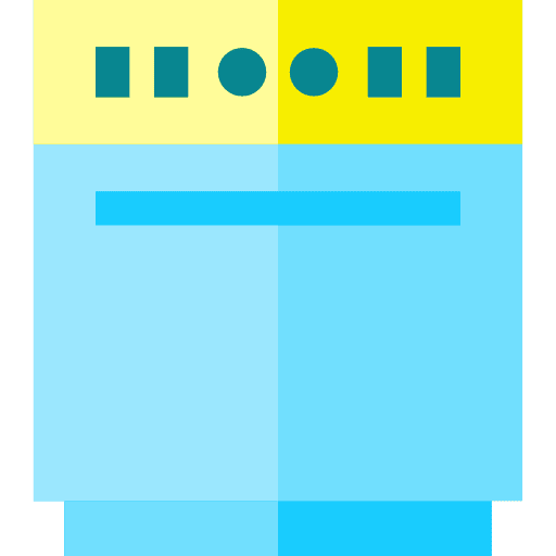 Dishwasher dishwashing kitchen washer machine icon