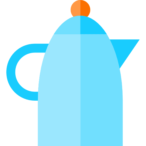 Kettle tools and utensils coffee hot drink icon