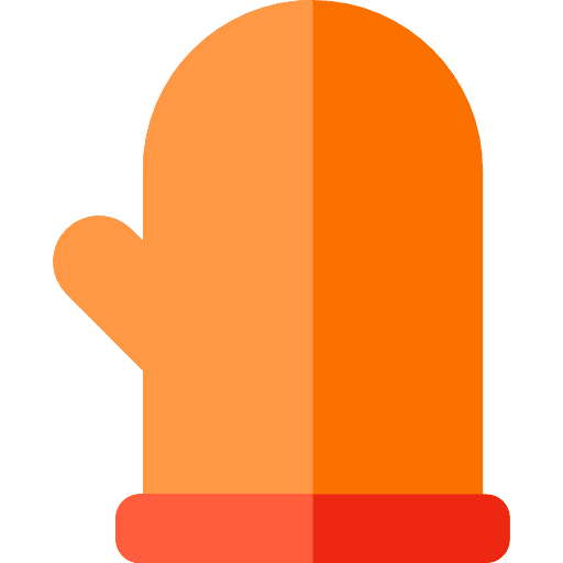 Mitten protection clothes winter icon