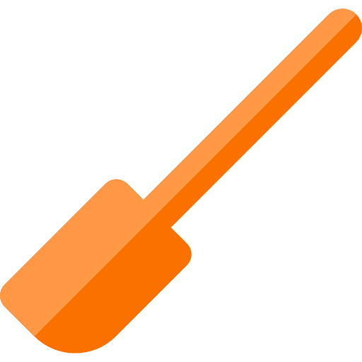 Paddle cooking food and restaurant kitchen utensils icon