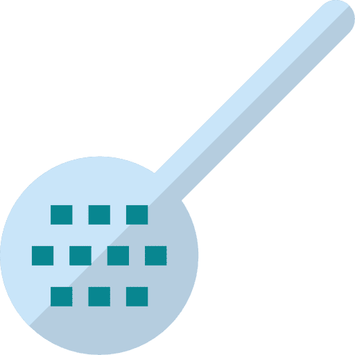 Skimmer utensils kitchen food and restaurant icon