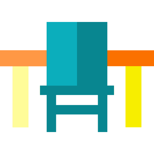 Table elegant antique furniture icon