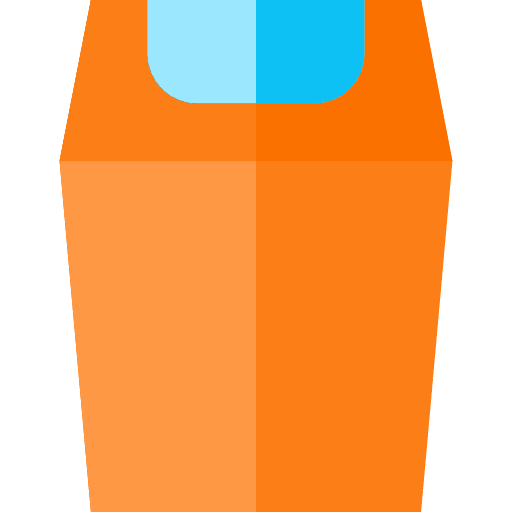 Trash can interface garbage icon