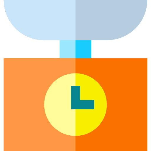 Weight scale kitchen balance icon
